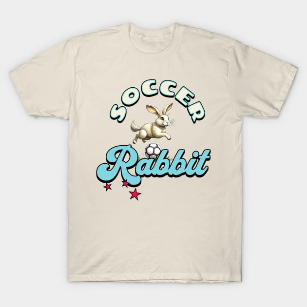 Soccer Rabbit T-Shirt by Mugs and threads by Paul